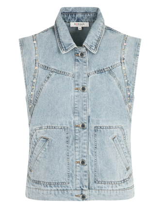 GAK - Veste en jean ample en coton mélangé | Bleu