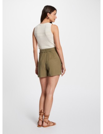 SHADY - Short ajusté taille haute | Vert