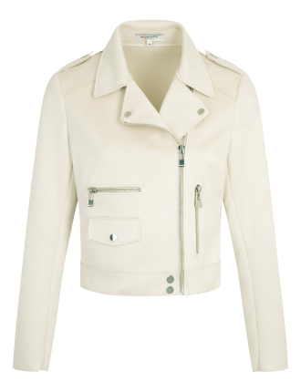 GOUSMI - Blouson court zippé  | Beige