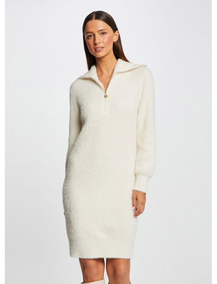 RMNOVI - Robe pull en maille | Beige