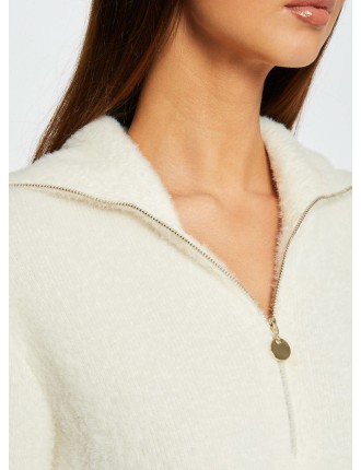 RMNOVI - Robe pull en maille | Beige