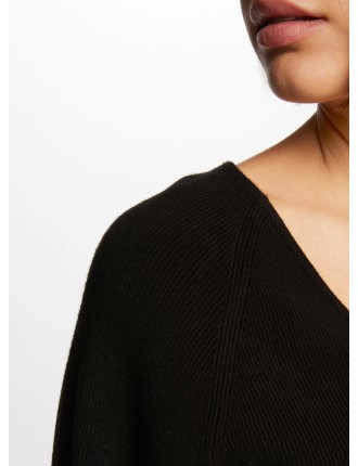 MPANDA - Pull droit en fine maille | Noir