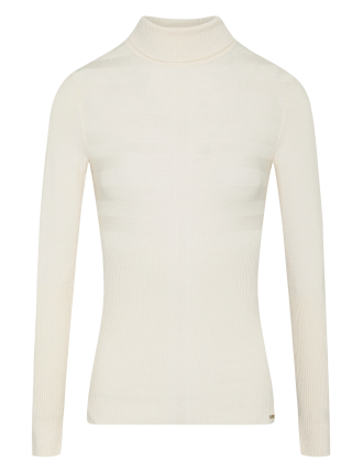 Pull col roulé | Beige