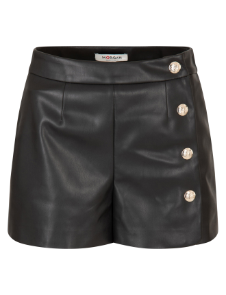 SHOFICE - Short droit boutonné  | Noir