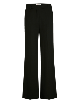 PITT.F - Pantalon large à pinces | Noir