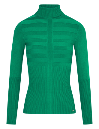 Pull col roulé | Vert