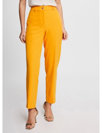 PRELI.F - Pantalon ajusté à pinces | Orange