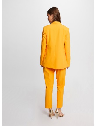 PRELI.F - Pantalon ajusté à pinces | Orange