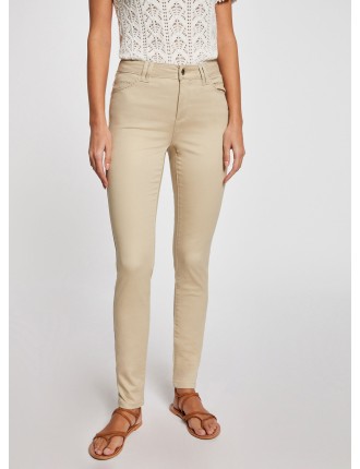 PIOUBA - Jean skinny en coton mélangé | Beige