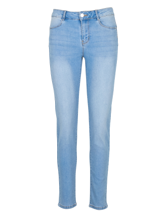 PARDA - Jean slim-fit brut en coton mélangé | Bleu