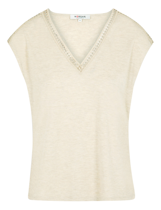 DEKISS - T-shirt droit manches courtes | Beige