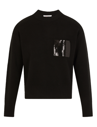 MPOCKET - Pull col rond  | Noir