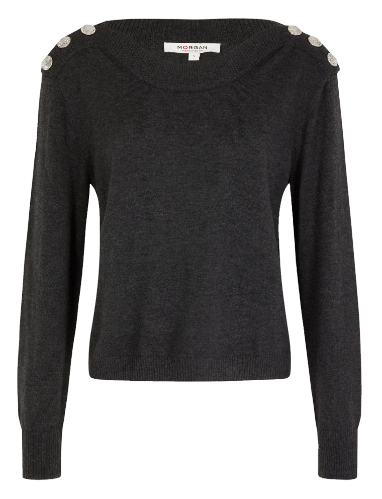 MCHOU - Pull col bateau  | Gris