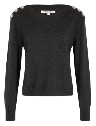 MCHOU - Pull col bateau  | Gris