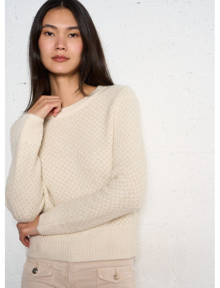 MPAUL - Pull col rond manches longues | Beige