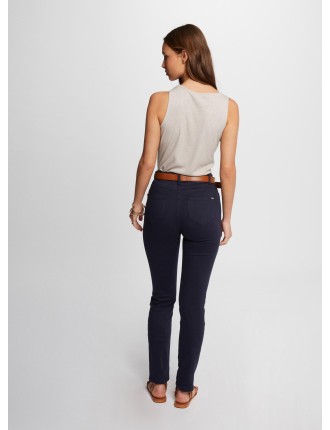 PRETTY - Jean skinny en coton mélangé  | Bleu