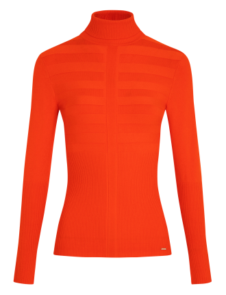 Pull col roulé | Orange