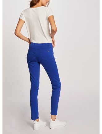 PETRA - Pantalon skinny taille basse | Bleu