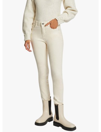 PRETTY1 - Pantalon slim en coton mélangé  | Beige