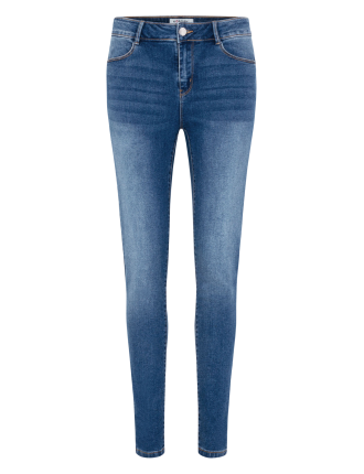 PARDA - Jean slim-fit brut en coton mélangé | Bleu