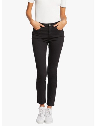 PRETTY - Jean skinny en coton mélangé  | Noir