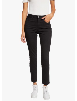 PRETTY - Jean skinny en coton mélangé  | Noir