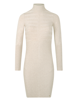 RMENTO.N - Robe courte ajustée en maille fine | Beige