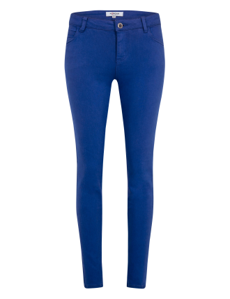 PETRA - Pantalon skinny taille basse | Bleu