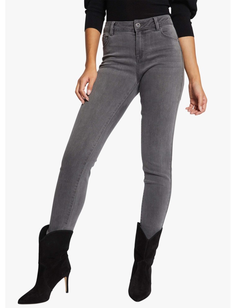 POM.P - Jean slim 5 poches | Gris