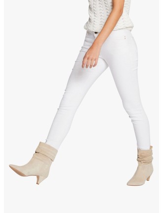 PETRA1 - Jean skinny taille basse | Blanc