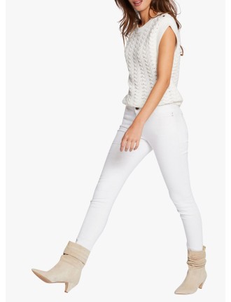 PETRA1 - Jean skinny taille basse | Blanc