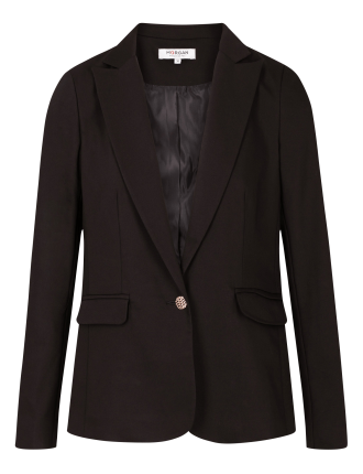 VLIME.F - Veste tailleur droite boutonnée | Noir