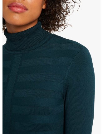 Pull col roulé | Vert