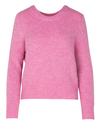 MPAUL - Pull col rond manches longues | Rose