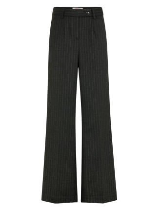 PTALI.F - Pantalon large rayé | Gris