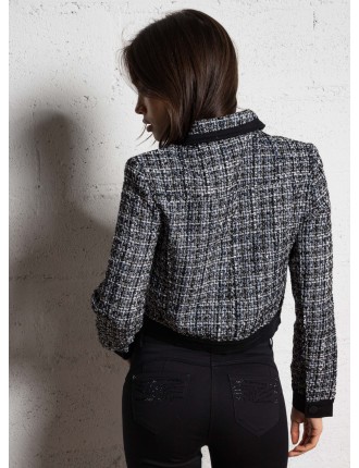 VRODA - Veste cintrée tweed | Multicolore