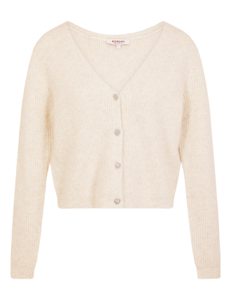 MIMO - Cardigan à col en V | Beige