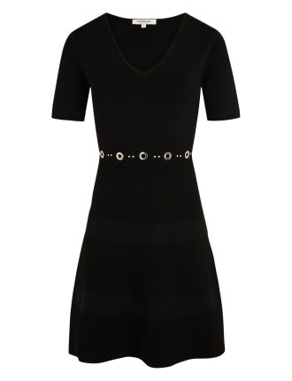 RMEY - Robe courte col V | Noir