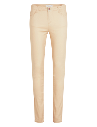 PFRASHI - Pantalon skinny enduit en coton mélangé | Beige