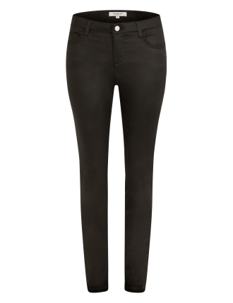 PFRASHI - Pantalon skinny enduit en coton mélangé | Noir