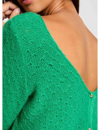 MACARO - Pull col rond | Vert