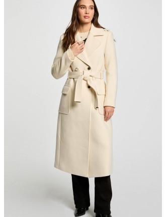 GANASH - Manteau long ceinturé | Beige