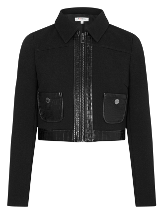 VARIN - Veste courte col chemise | Noir